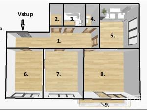 Prodej bytu 3+1, Písek, Smrkovická, 70 m2