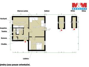 Prodej bytu 2+1, Rokycany - Nové Město, U Cihelny, 62 m2