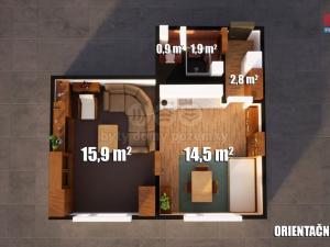 Prodej bytu 2+kk, Lovosice, Krátká, 38 m2