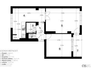 Prodej bytu 2+1, Kladno, Petrohradská, 56 m2