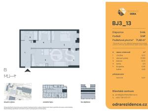 Prodej bytu 2+kk, Praha - Bohnice, Lodžská, 71 m2