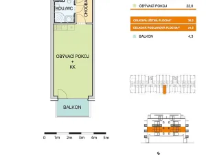 Prodej bytu 1+kk, Olomouc, Aloise Rašína, 31 m2