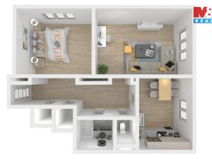 Pronájem bytu 2+1, Rokycany - Nové Město, Barákova, 64 m2