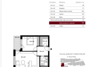 Pronájem bytu 2+kk, Brno, Ghegova, 59 m2