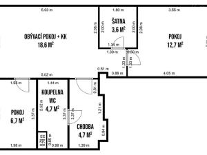 Prodej bytu 3+kk, Most, Vítězslava Nezvala, 53 m2