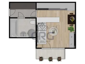 Pronájem bytu 1+kk, Moravany, Višňová, 36 m2