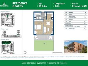 Pronájem bytu 2+kk, Praha - Chodov, Líbalova, 42 m2