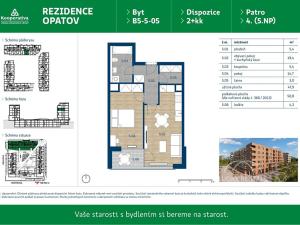 Pronájem bytu 2+kk, Praha - Chodov, Líbalova, 50 m2