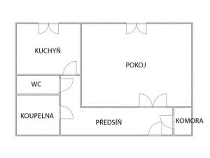 Pronájem bytu 1+1, Orlová, Masarykova třída, 41 m2