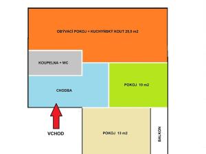 Prodej bytu 3+kk, Loděnice, Za GZ, 62 m2
