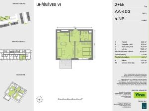 Prodej bytu 2+kk, Praha - Uhříněves, 46 m2