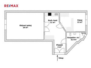 Pronájem bytu 2+kk, Praha - Vršovice, Orelská, 54 m2