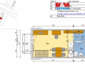 Prodej bytu 1+kk, Dačice - Dačice V, U Stadionu, 30 m2