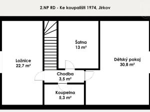 Prodej rodinného domu, Jirkov, Ke Koupališti, 157 m2
