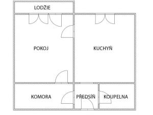 Pronájem bytu 2+kk, Moravský Beroun, Partyzánská, 42 m2