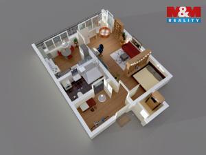 Prodej bytu 1+kk, Praha - Střížkov, Varnsdorfská, 32 m2
