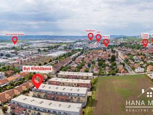 Pronájem bytu 2+kk, Brno, Křehlíkova, 51 m2