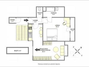 Pronájem bytu 2+1, Brno, Spáčilova, 54 m2