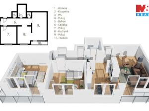Prodej bytu 3+1, Kosičky, 73 m2