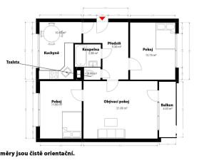 Prodej bytu 3+1, Český Dub - Český Dub IV, Mírové sídliště, 70 m2