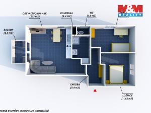 Pronájem bytu 3+kk, Hořovice, 63 m2