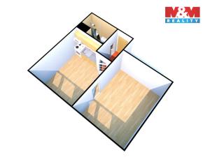 Pronájem bytu 1+1, Děčín - Děčín III-Staré Město, Oblouková, 35 m2