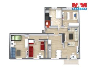 Prodej bytu 4+1, Bukovany, 111 m2