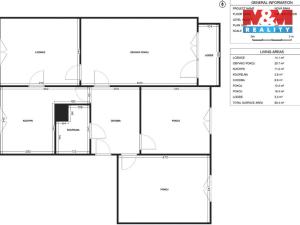 Prodej bytu 4+1, Nová Paka, K Hájku, 89 m2