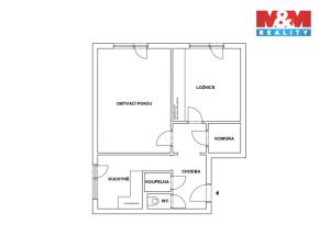 Pronájem bytu 2+1, Kladno - Kročehlavy, Vrchlického, 53 m2