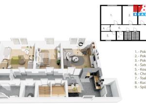 Prodej rodinného domu, Kladno, T. G. Masaryka, 305 m2
