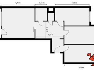 Pronájem bytu 3+1, Praha - Modřany, Božetická, 73 m2
