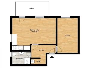 Prodej bytu 2+kk, Velim, Palackého, 47 m2