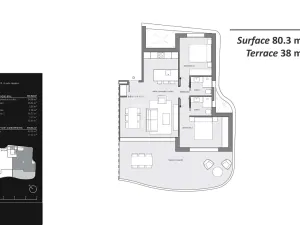 Prodej atypického bytu, Guardamar del Segura, Španělsko, 80 m2