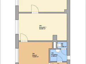 Pronájem komerční nemovitosti, Brno, Voroněžská, 59 m2