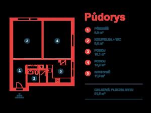 Prodej bytu 2+1, Praha - Kamýk, Rytířova, 51 m2