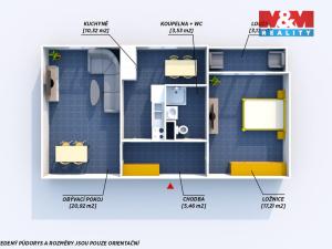 Prodej bytu 2+1, Rokycany - Střed, Josefa Knihy, 57 m2