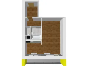 Pronájem bytu 1+1, Litvínov, Bezručova, 45 m2