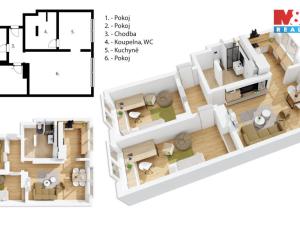 Prodej bytu 3+kk, Znojmo - Přímětice, Ugartova, 88 m2