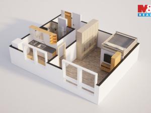 Prodej bytu 1+1, Nymburk, Mikoláše Alše, 37 m2