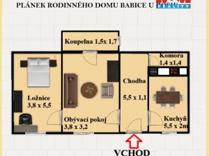Prodej rodinného domu, Babice u Rosic, Dolní, 90 m2