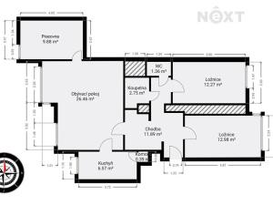Prodej bytu 3+1, Králíky, Leoše Janáčka, 85 m2