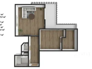 Prodej bytu 2+1, Praha - Strašnice, Na stezce, 40 m2