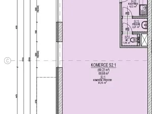 Prodej kanceláře, Brno, Žabí, 69 m2