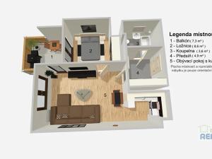 Prodej bytu 2+kk, Čelákovice, Tovární, 48 m2