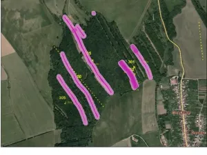 Prodej lesa, Nivnice, 34650 m2