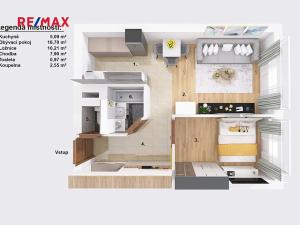 Pronájem bytu 2+kk, Praha - Chodov, Konstantinova, 43 m2