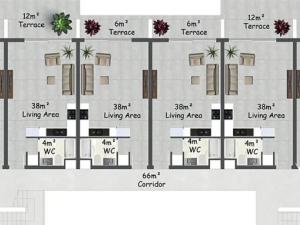 Prodej bytu 1+1, Agios Amvrosios Keryneias, Kypr, 62 m2