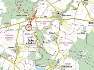Prodej podílu lesa, Čenkov u Bechyně, 721 m2