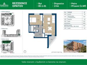 Pronájem bytu 2+kk, Praha - Chodov, Líbalova, 49 m2