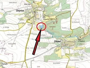 Prodej podílu pole, Chýnice, 1222 m2